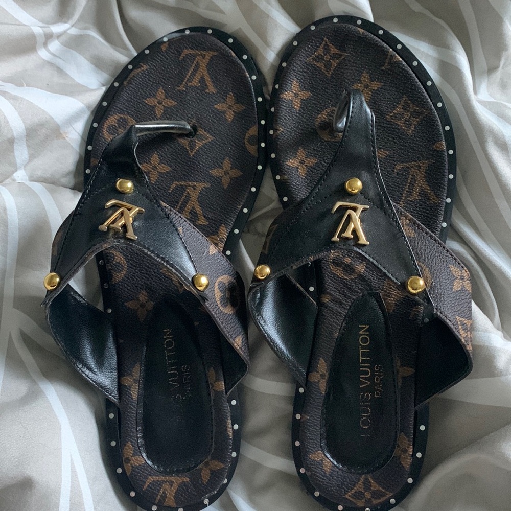 brown sandals